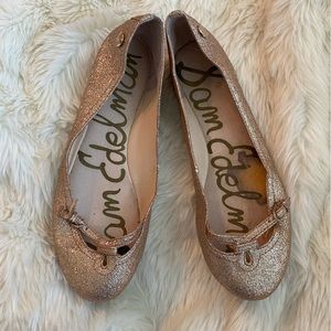 Sam Edelman gold flats